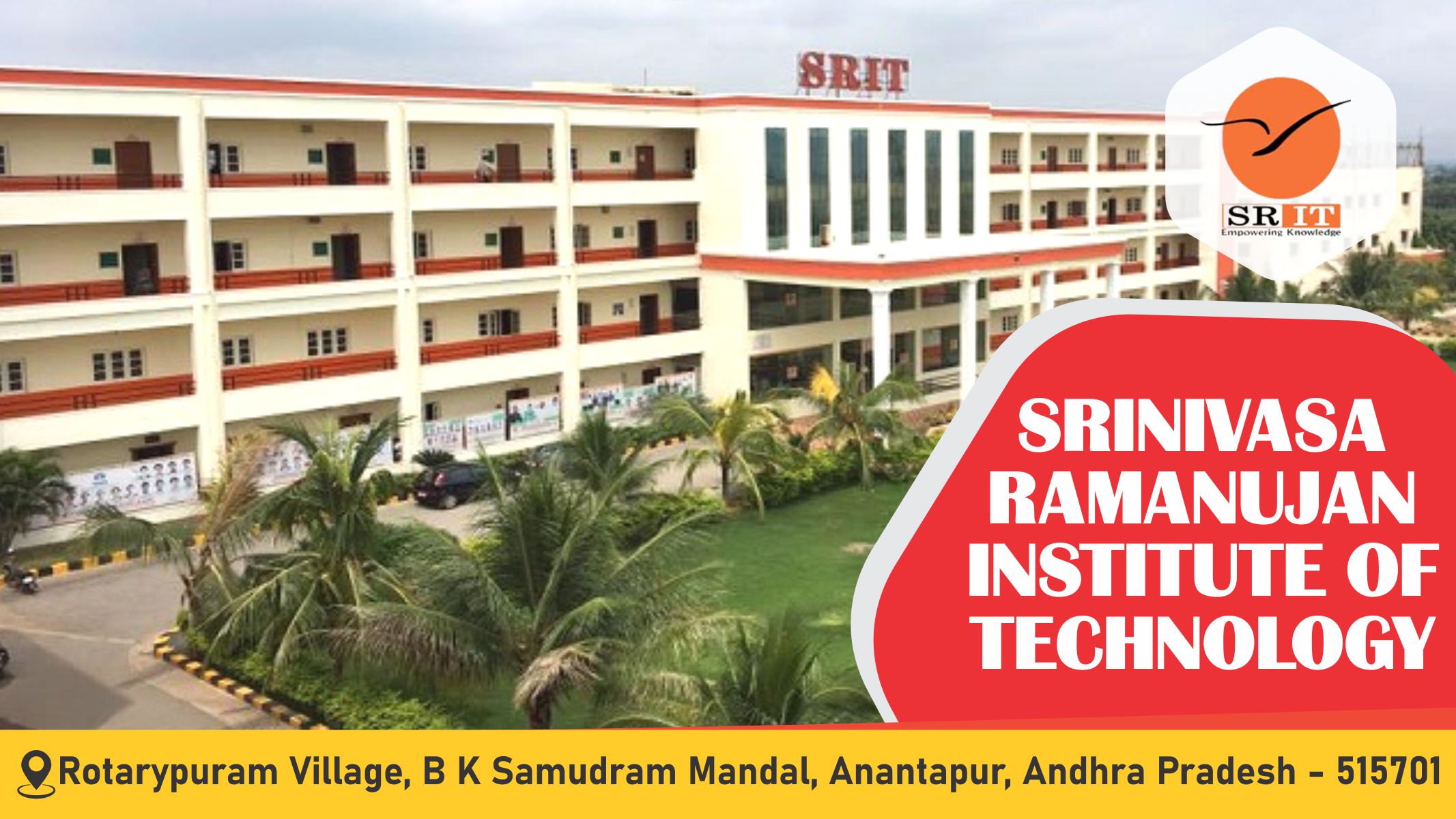 out side view of Srinivasa Ramanujan Institute Of Technology - SRIT